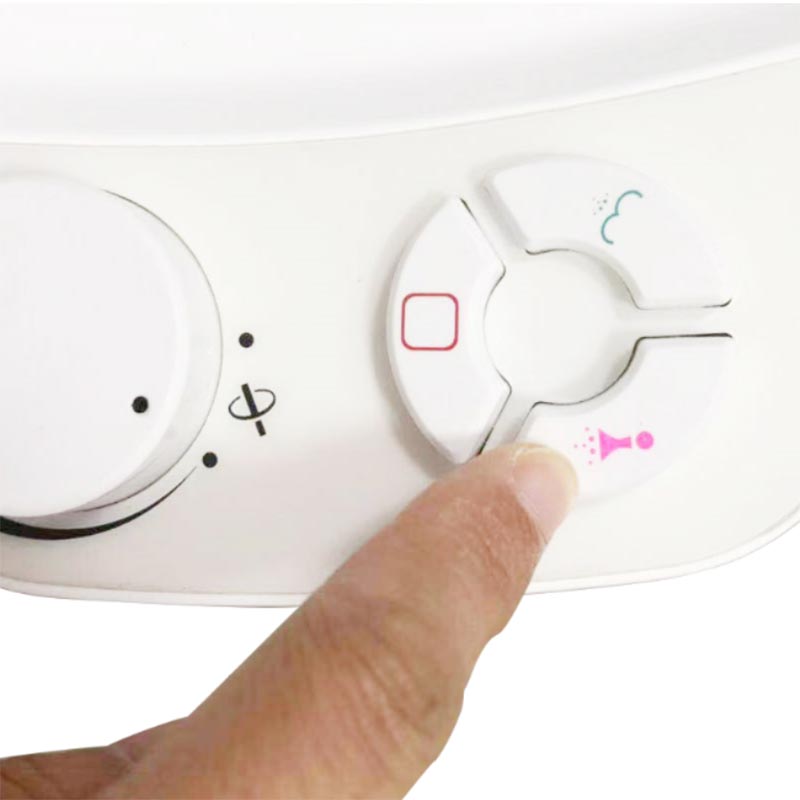 Kerek nyomógombos bidé WC-ülőke