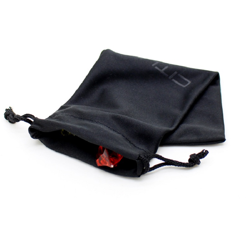 SGS46 Microfiber Custo Logo Soft Sunpoys Pouch Bag Black Drawstring Microfiber Eyeglass Bag