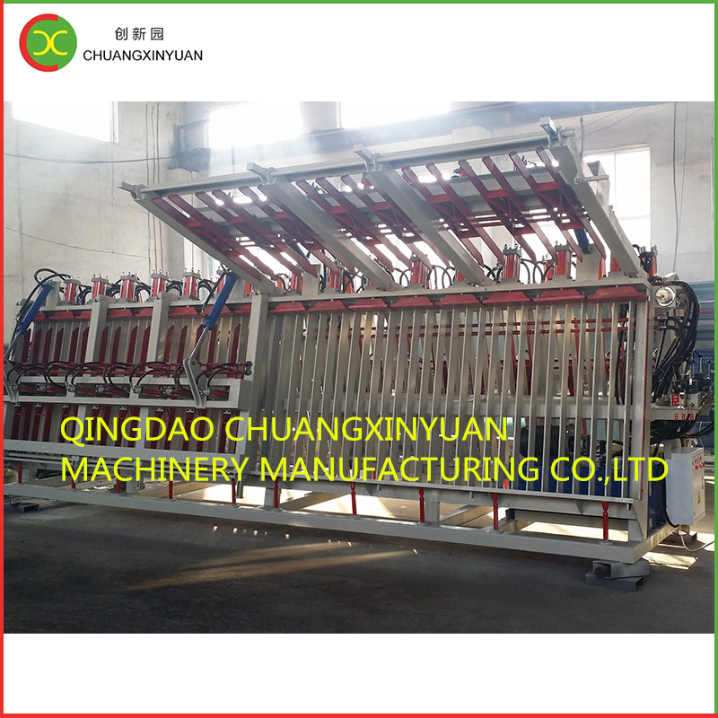 Kétoldalas, dupla-nyitott típusú hidraulikus bilincstartó gép