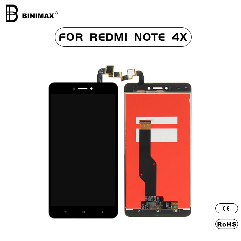 Mobiltelefon LCD-k képernyője a BINIMAX cserélhető mobiltelefon kijelzője a Redmi NOTE 4X
