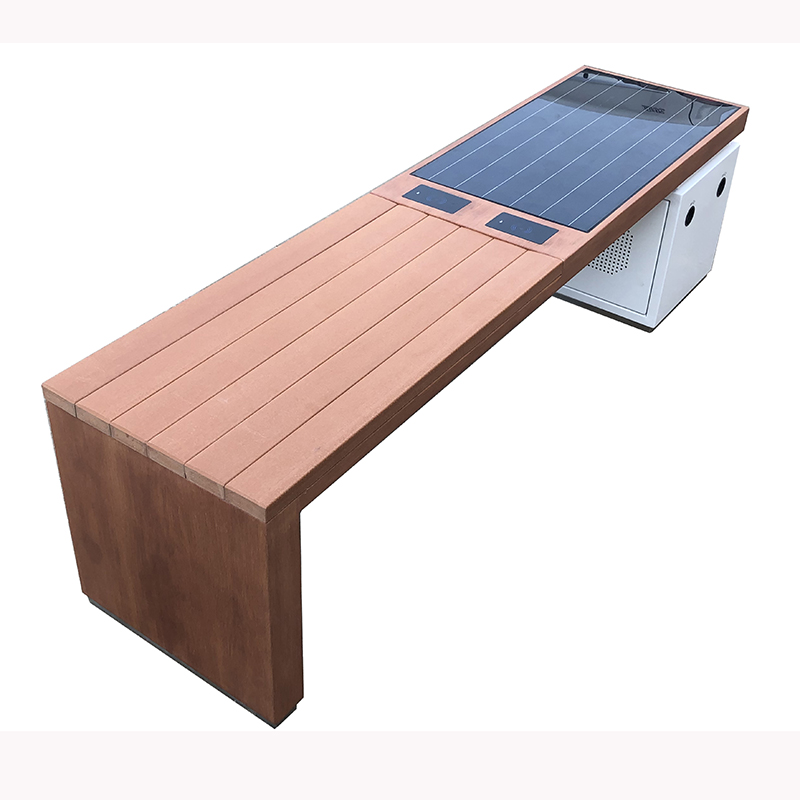 A napenergiával működő telefon, WiFi- hozzáféréssel az Outdoor Bútorok Smart Bench