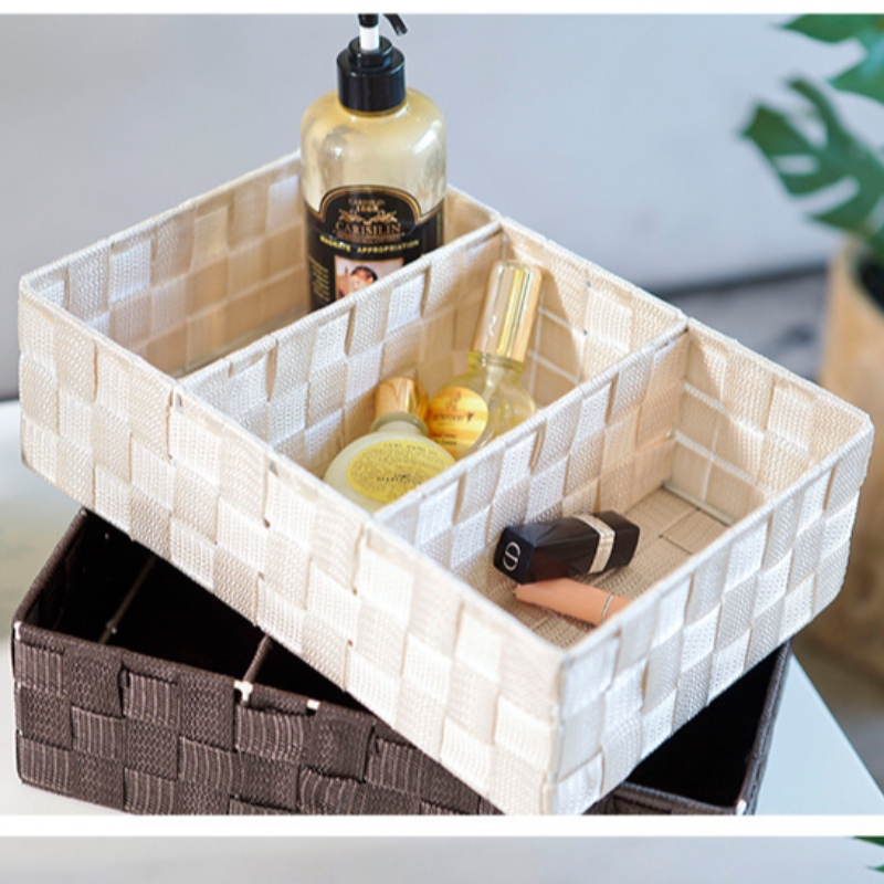 -Kézműves szőtt polipropilén szövetkosár