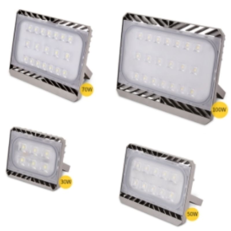 Kiváló minőségű hűvös fehér IP65 kültéri vízálló alumínium 30W 50W 70W 100W LED-es fényerő
