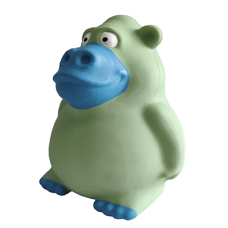 Gyári szilikon nyikorgó kutya játék pot hasa pet chew játék