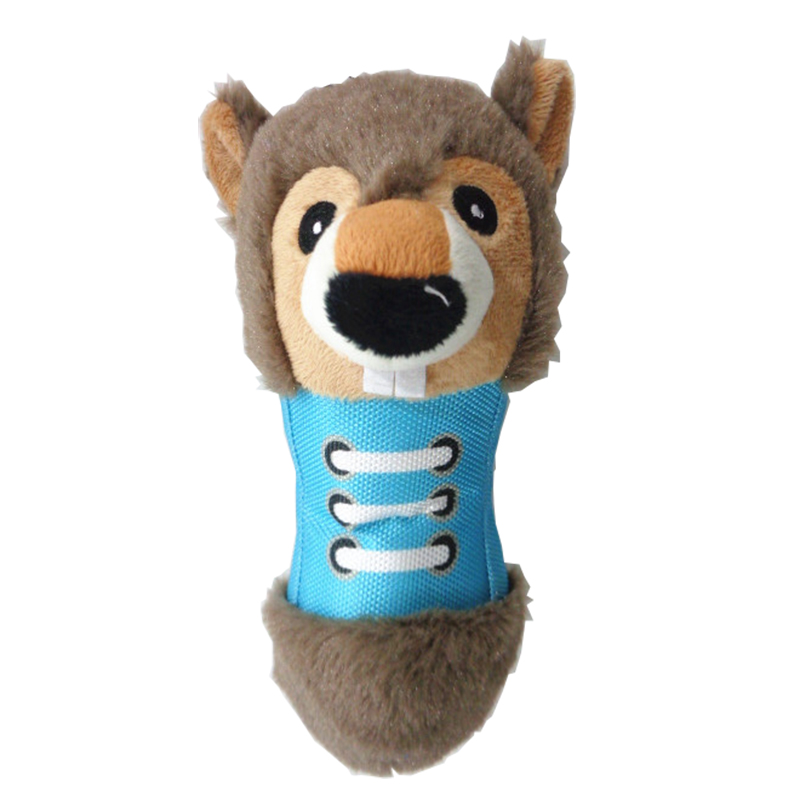 Újdonság plüss kedvtelésből tartott játékszer kutya rágó játék-val squeaker