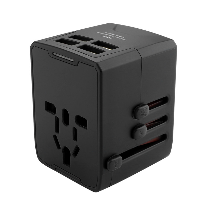 RRRRTRADEL Power Plug Adapter - International Travel - 4 USB Ports for 150+ Országok –220 Volt Adapter –Travel Adapter –Travel Adapter típusú C típusú G I. típus Egyesült Királyság EU Europe (4 USB Travel Adapter)