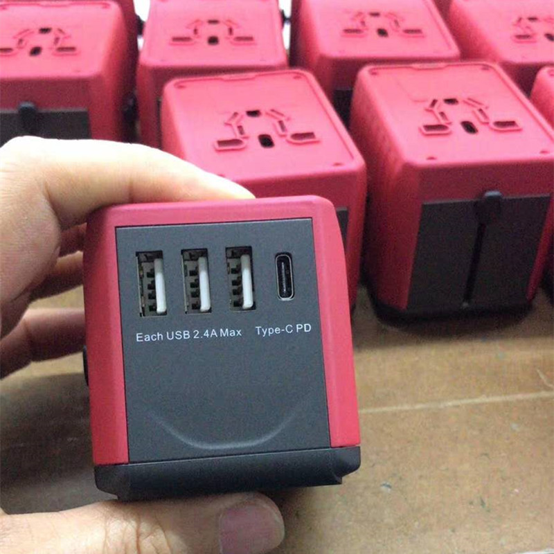 Maximális teljesítmény 1920W és 30W (3USB és 1Típus C) Szupergyors töltésű univerzális utazási adapter Világszerte utazási hálózati adapter Univerzális fali adapter PD-vel és Quick Charge 3.0-val az USA-ban, az EU EU UK ...