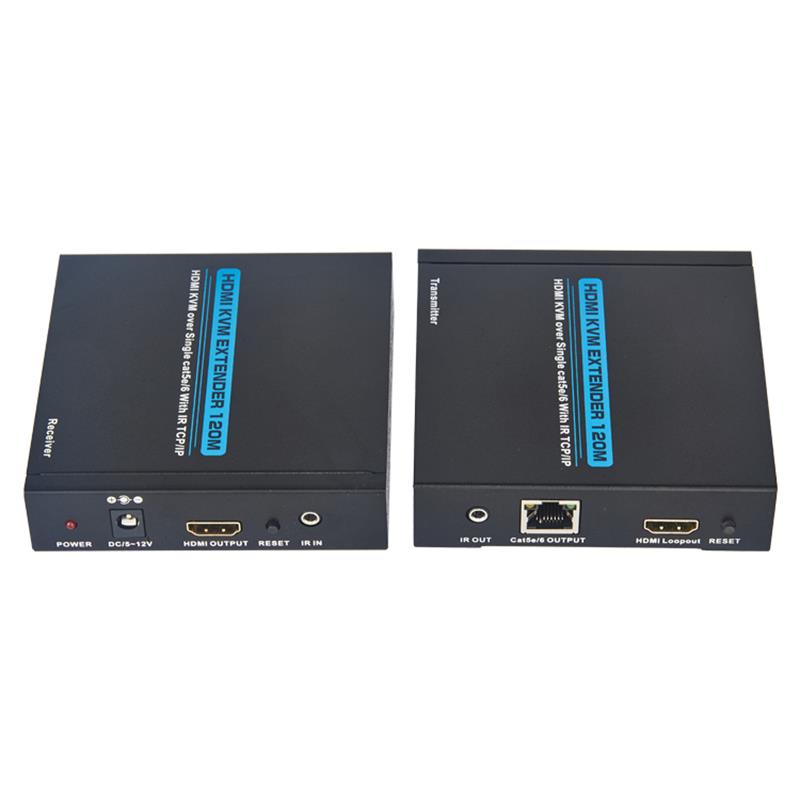HDMI KVM Extender 100m felett, egyetlen kat5e / 6 alatt, támogatja a Full HD 1080P TCP / IP-t