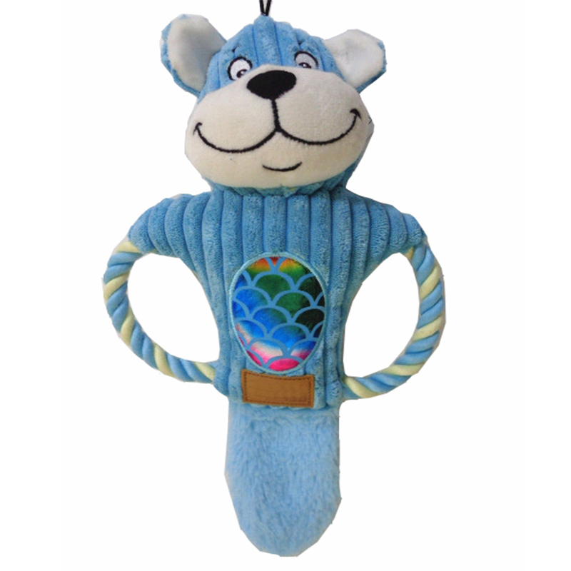 Nem mérgező plüss kutyajáték kedvtelésből álló rágójáték gitárral