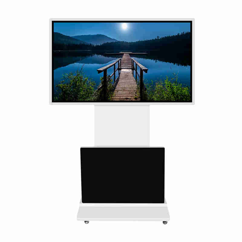 43 hüvelykes padlószintű digitális feliratok támogatása 360 fokos forgó reklám LCD monitor szupermarketekhez, kiskereskedéshez, benzinkúthoz, buszhoz, bevásárlóközponthoz