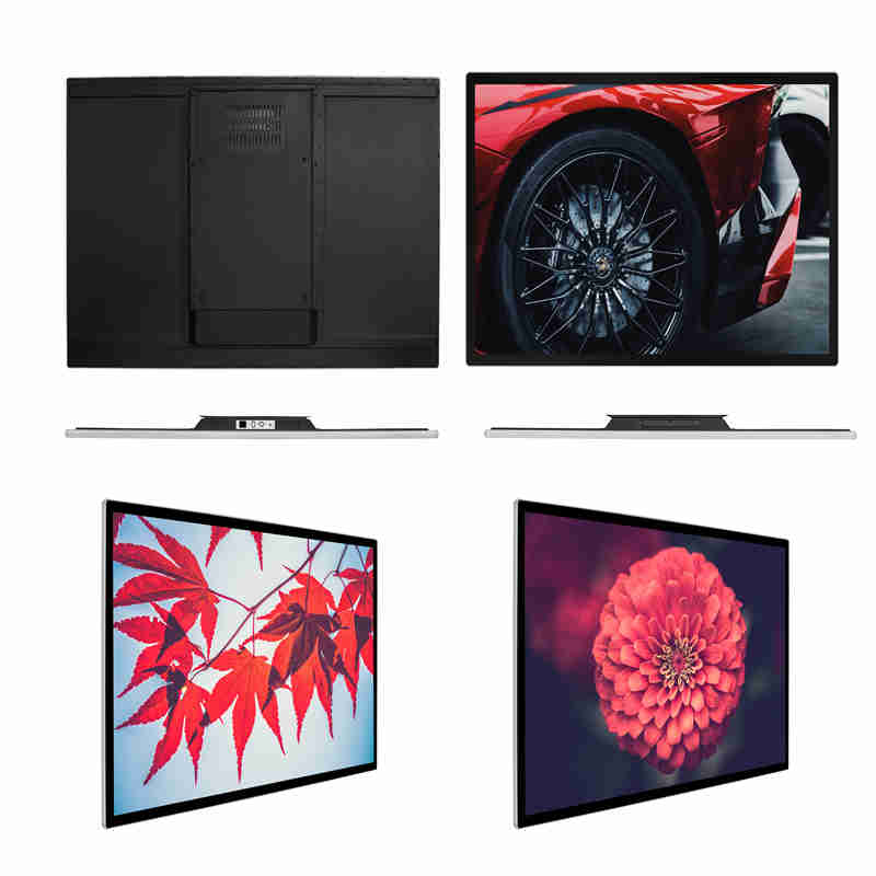 beltéri 65 hüvelykes falra szerelhető digitális feliratokkal ellátott lejátszó