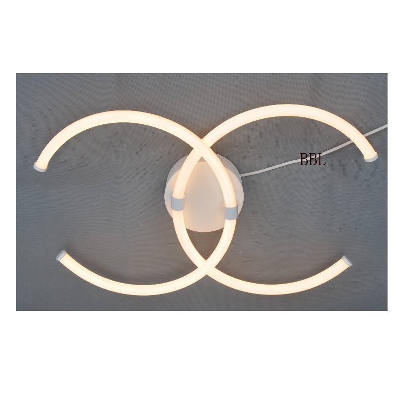 LED mennyezeti lámpa nagyobb kettős C akrilcsővel