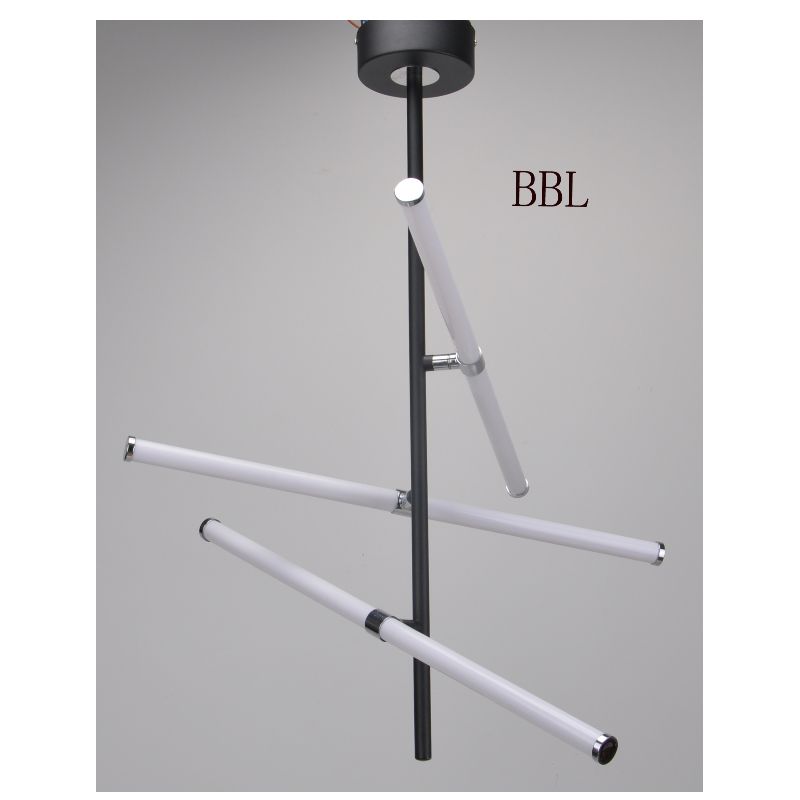 LED függő lámpa 3 db-es forgatható akrilcsővel és árnyék nélkül