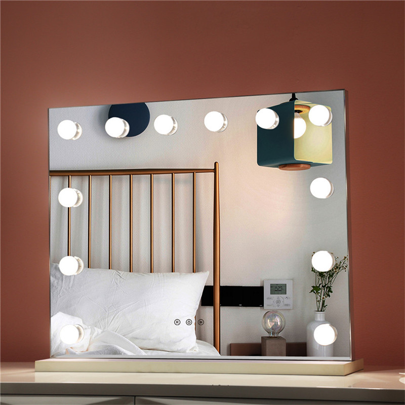 A hálóterem könnyed, állványos LED, kozmikus tükör, Dimmable Bulbs smink, Vanity Hollywood Mirror.