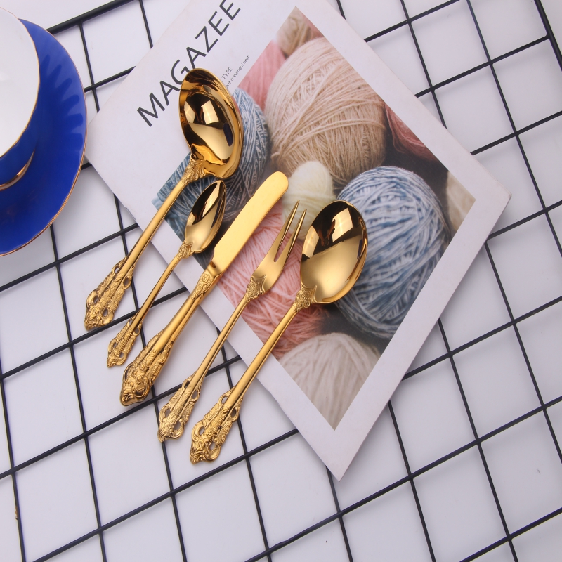 modern evőeszközkészlet inox nagykereskedelem esküvői 18\\/10 rozsdamentes acélból készült evőeszközkészlet