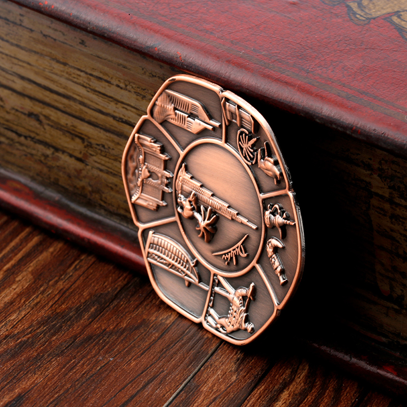 Fém Dubai szuvenír hűtőmágnes