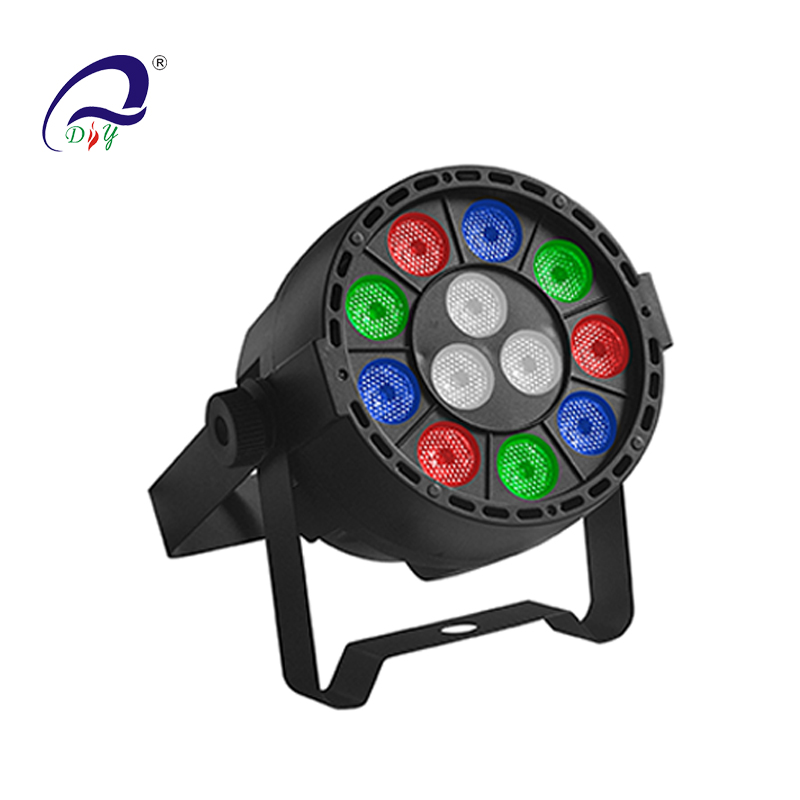 PL99 12PCS Mini LED Par Light Plastic Body for Disco