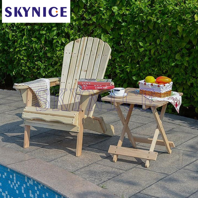 Kert Patio Fa Hajtogató Adirondack szék