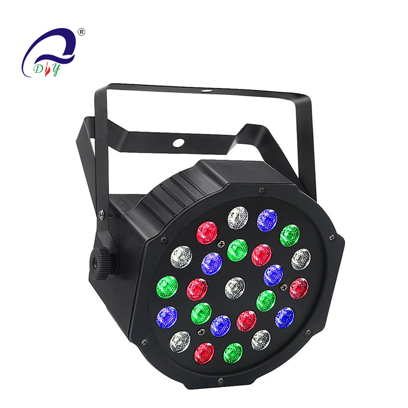 PL62A 24pcs 1W RGBW LED Flat Aluminium Par Light