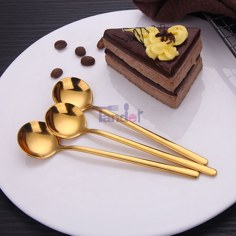 forró eladó rozsdamentes acél kis arany fagylalt kanál tea kávé kanál