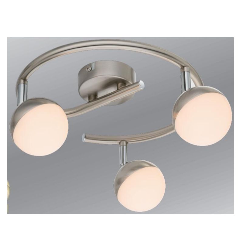 Nagyfeszültségű LED-es spotlámpa-3, félgömb műanyag árnyalattal