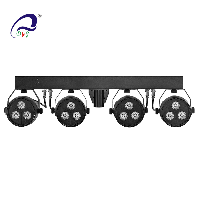 PL-3lH 12PCS*4IN1 LED Par Can Set for Disco