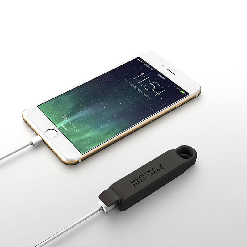 Ultra Compact vízálló Power Bank Mobil Charger Key Chain