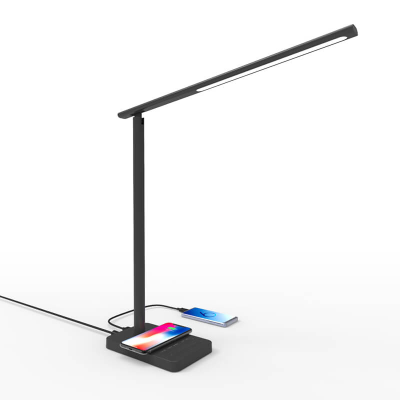LED Desk lámpa gyors vezeték nélküli töltő