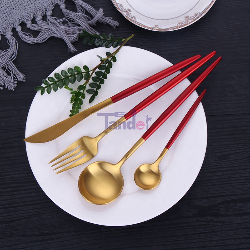 Stainless Steel Cutlery Mosogató Safe Tableware Garnish Products Cutelry Set