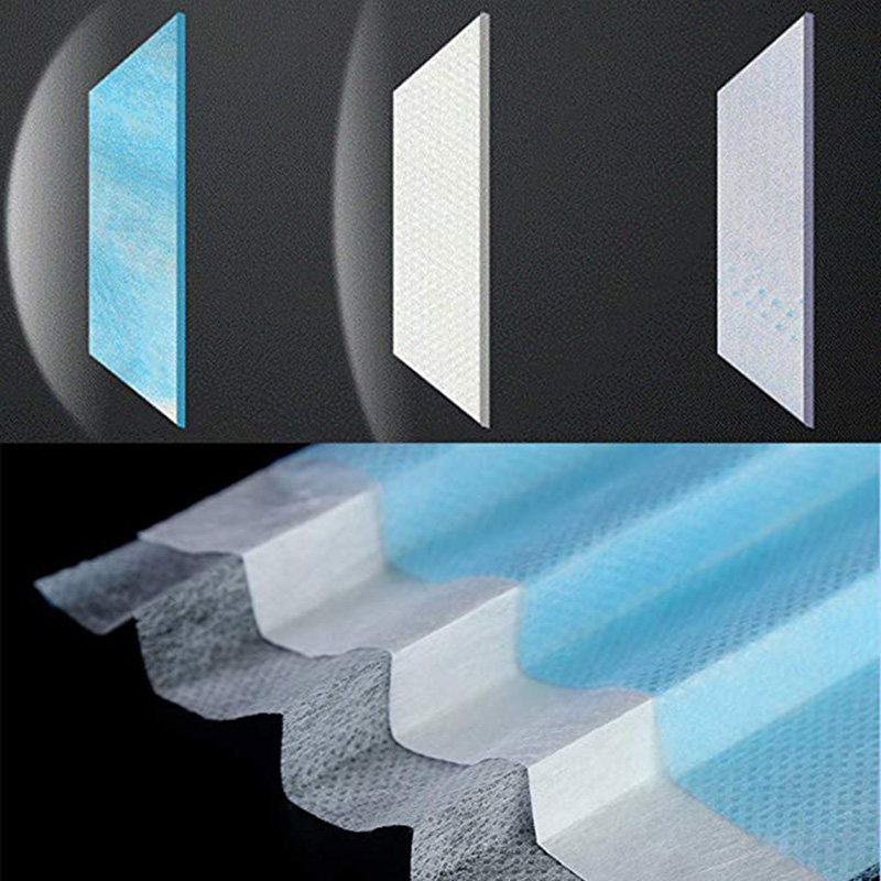 Nem szőtt szövet 3-szoros egyszer használatos maszkok