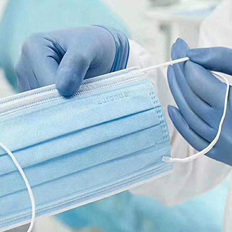 Nem szőtt szövet 3-szoros egyszer használatos maszkok