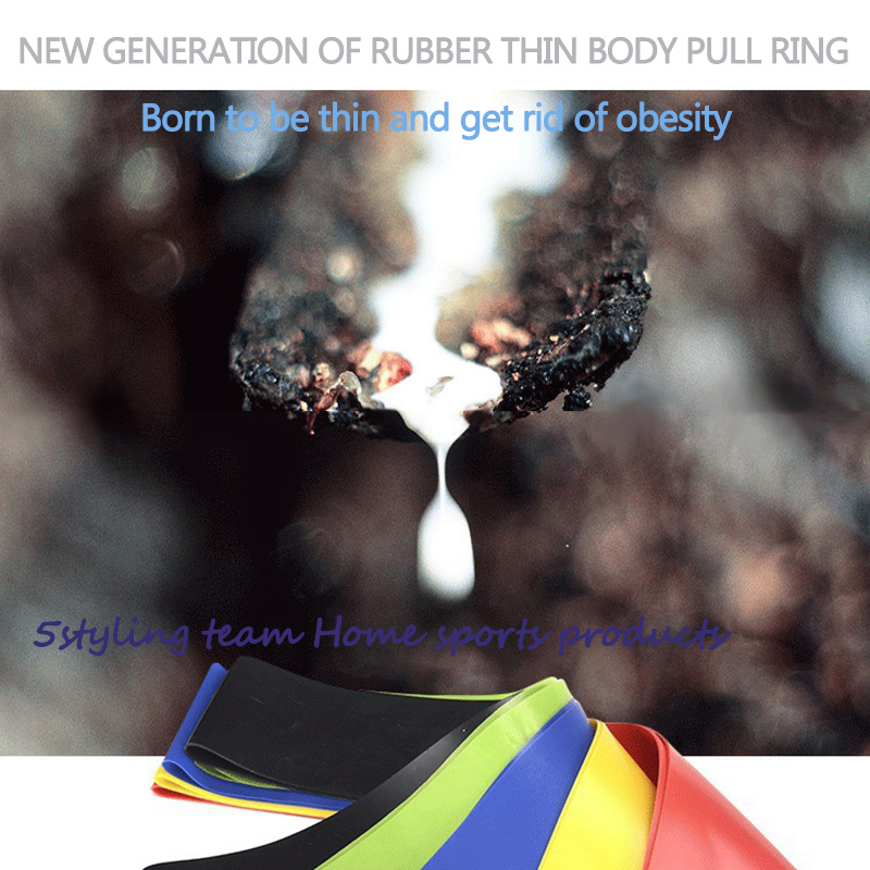 Természetes latex rehabilitációs kiképző ingek fitnesz ellenállás feszítő gyűrű latex ellenállás öv fitnesz multi-funkcionális ellenállás gyűrű