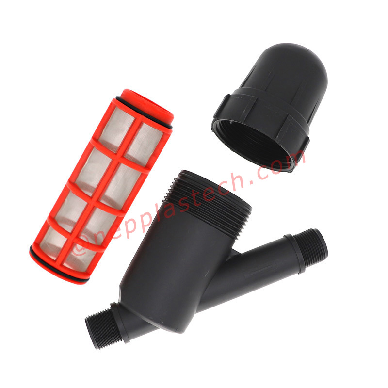 1 hüvelykes mezőgazdasági csepegtető irrigaiton rendszer tárcsás szűrők kerti táj öntöző képernyő szűrők Y típusú