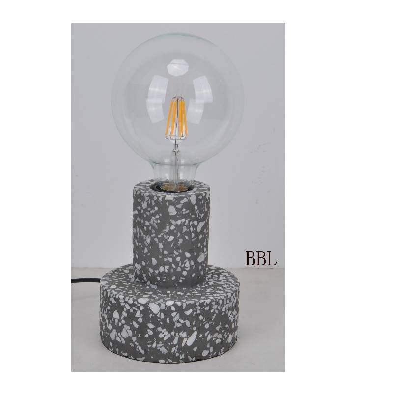 Természetes beton mosaci kerek asztali lámpa