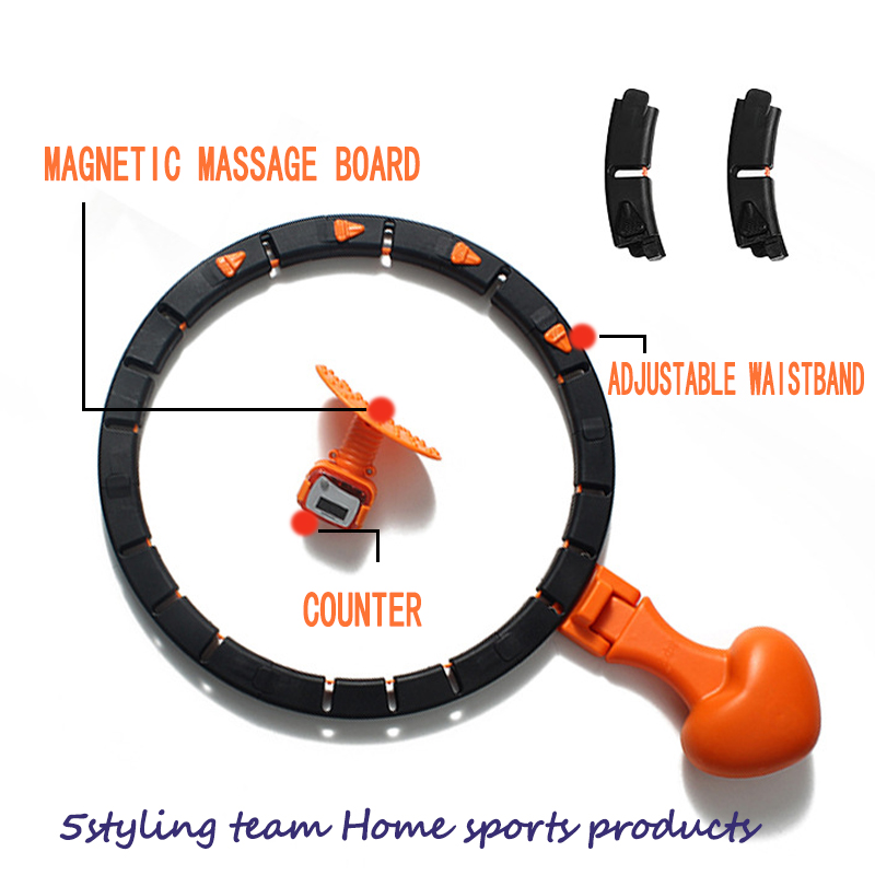 Intelligens hula karika, tiktok, piros, új test, zsírcsökkentő, vékony derék, szétszerelés, nincs hula karika gyár.