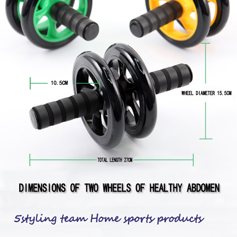 Új hasi kerék, egészséges hasi kerék, dupla kerék, néma, kis henger, beltéri fitnesz felszerelés, manikűr vonal gyakorlat, fogyókúra