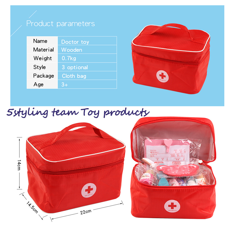 Ruhás táska szimuláció hordozható orvos-nővér gyermek szerep-szimuláció játék a ház szakértő fajáték