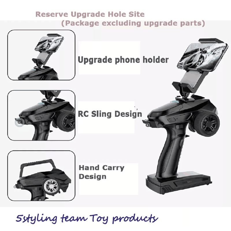 Kis repülő elefánt X6 pisztoly vezérlésű 2.4G fegyver távirányító 3456 csatornás jármű-tartály modell vevő RC alkatrészek