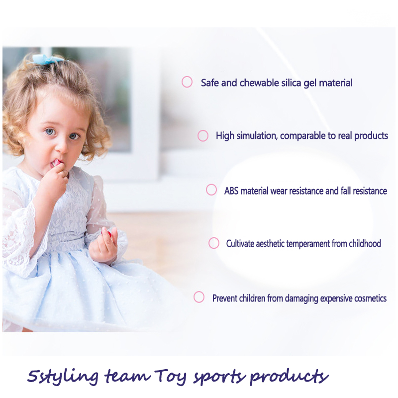 Gyerek és lányok dísztárgyai, kozmetikumok, piperecikkek és játékkészlet, blinger családjának szimulációja, hercegnő smink játékok