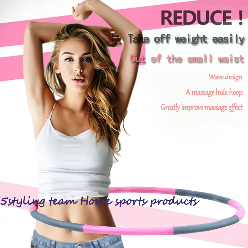 Hula abroncs levehető hula karika, vékonyító gyűrű, vékonyító derék fitnesz felszerelés, masszázs hab felnőtteknek és gyerekeknek