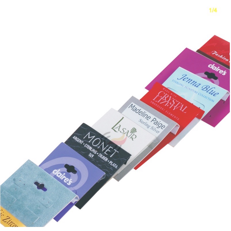 műanyag ékszerkártya