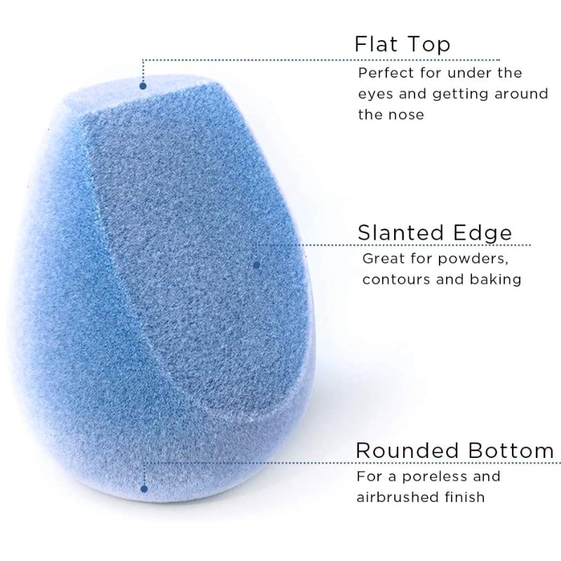 Forró eladású mikroszálas fúziós szivacs, 4 db-os smink szivacs-készlet, latexmentes, hibátlan sminkkeverő alapozókhoz, porokhoz és krémekhez
