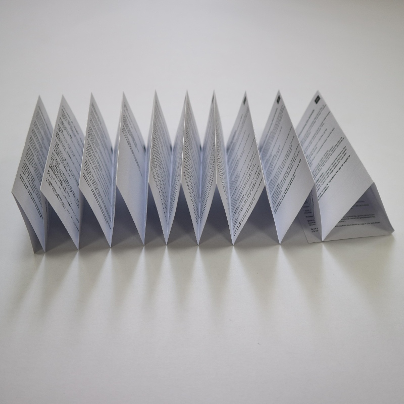 Fekete-fehér nyomtatás összecsukható kézi testreszabás