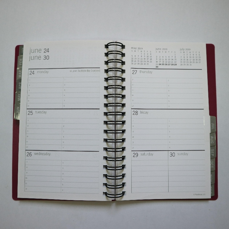 Tekercskötés testreszabott logó Jegyzettömb irodai papíráru notebook üzleti találkozó nyilvántartása