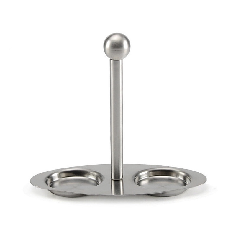 tartó 3 darabkészlet rozsdamentes acél por adagolókkal, palackos sóval és borssal való ízesítőkészlet