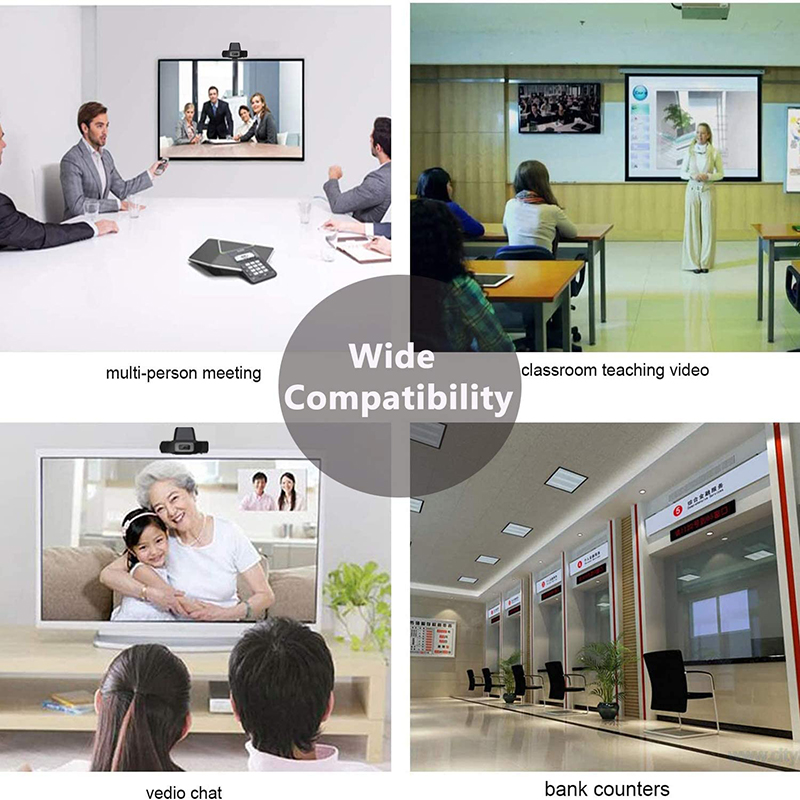 HD 1080P Számítógép Webcam PC Asztali Forgós USB2.0Digitális mikrofonnal ellátott kamera