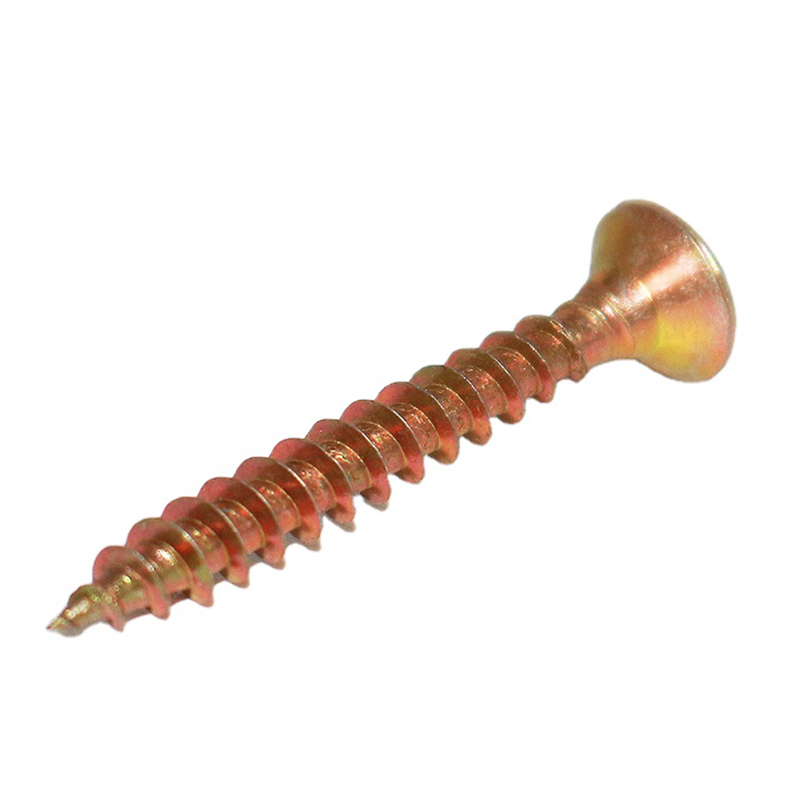 C1022 Sárga cink-foszfát bevonat süllyesztett fejű CSK Pozi meghajtó forgácslap csavarok