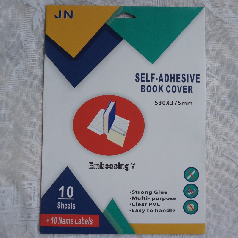 Öntapadós, átlátszó, öntapadós műanyag könyvborító film