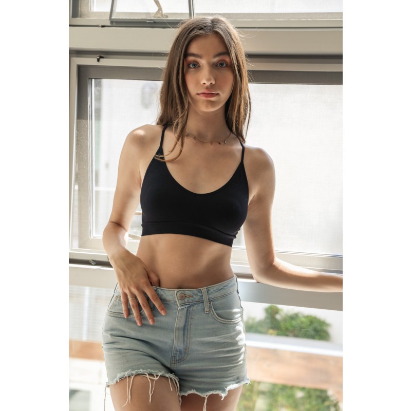 GA-5525 Seamless borotva Slash Back Bralette
