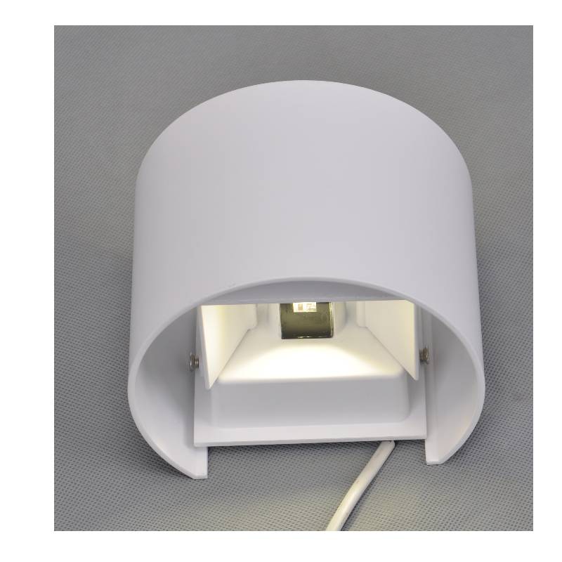 LED külső ívű fallámpa LED-vezetővel, felfelé és lefelé világít